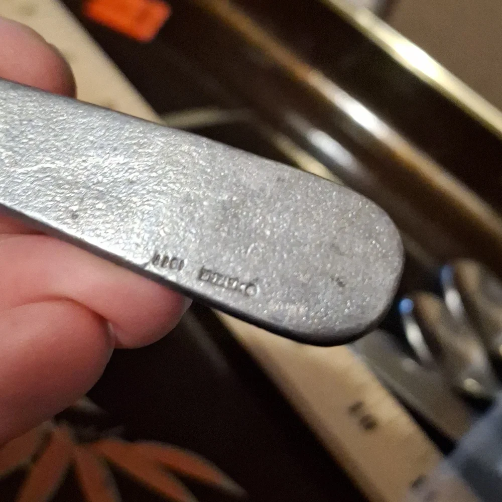 Vintage 1977 Designs by Metzke, INC Pewter 3 Blind Mice Cheese Spreader Knife